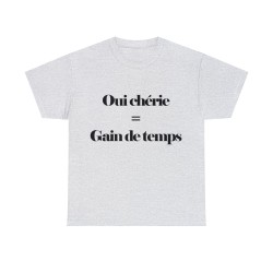 T-shirt cendre Oui chérie