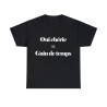 T-shirt noir Oui chérie