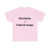 T-shirt rose Oui chérie