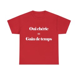 T-shirt rouge Oui chérie
