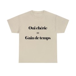T-shirt sable Oui chérie