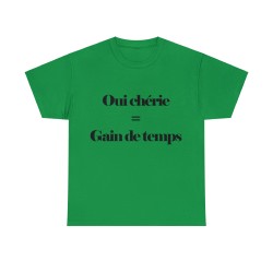 T-shirt vert irlandais Oui chérie