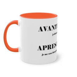 Mug orange AVANT LE CAFE