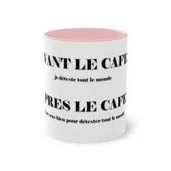 Mug rose AVANT LE CAFE