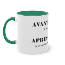 Mug vert foncé AVANT LE CAFE