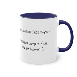 Mug Bleu foncé Mon surnom c'est