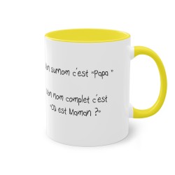 Mug jaune Mon surnom c'est
