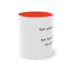 Mug rouge Mon surnom c'est