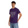 homme avec t-shirt violet j'avoue, des fois...