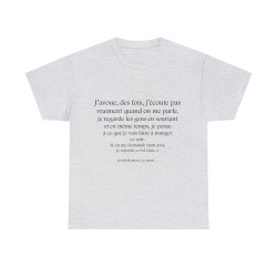 t-shirt cendre j'avoue, des fois...