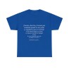 t-shirt bleu royal j'avoue, des fois...