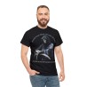 homme avec T-shirt noir skull n'aie pas peur