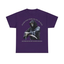 T-shirt violet skull n'aie pas peur