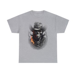 t-shirt gris le cowboy de l'enfer