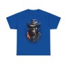 t-shirt bleu royal le cowboy de l'enfer