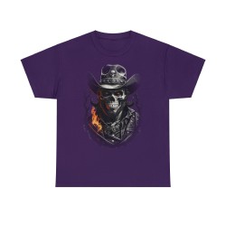 t-shirt violet le cowboy de l'enfer