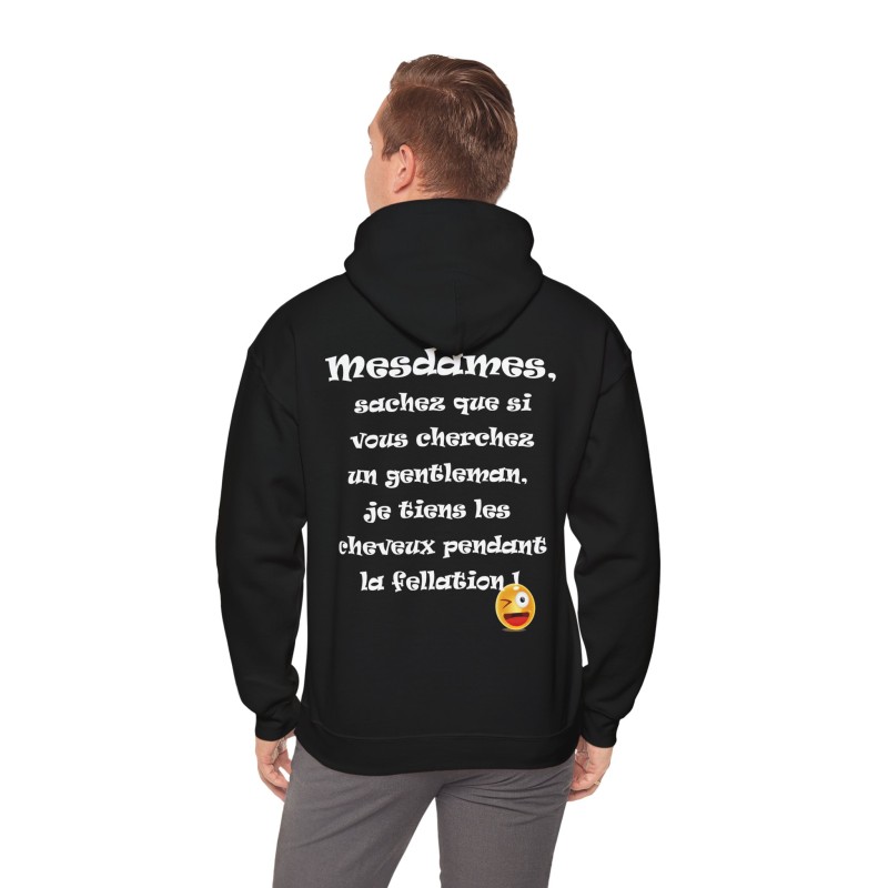 homme avec Hoodies noir Mesdames, sachez que si vous cherchez...