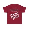 T-shirt rouge cardinal no risk no fun