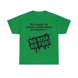 T-shirt vert irlandais no risk no fun