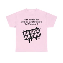 T-shirt rose no risk no fun
