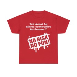 T-shirt rouge no risk no fun