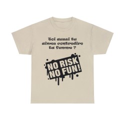 T-shirt sable no risk no fun
