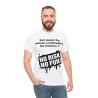 homme avec T-shirt Blanc no risk no fun