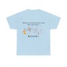 T-shirt bleu ciel mon dos n'est pas une boite vocale.