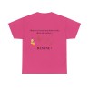T-shirt fuchsia mon dos n'est pas une boite vocale.