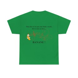 T-shirt vert irlandais mon dos n'est pas une boite vocale.