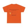 T-shirt orange mon dos n'est pas une boite vocale.