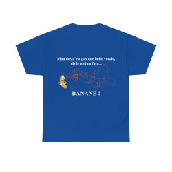 T-shirt royal mon dos n'est pas une boite vocale.