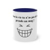 Mug bleu foncé si dans la vie tu n'as pas de bol
