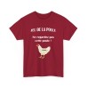 t-shirt rouge cardinal du jeu de la poule