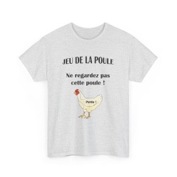 t-shirt cendre du jeu de la poule