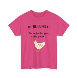 t-shirt rose du jeu de la poule