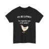 t-shirt noir du jeu de la poule