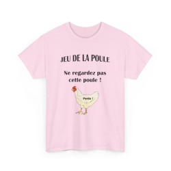 t-shirt rose du jeu de la poule