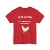 t-shirt rouge du jeu de la poule