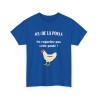 t-shirt bleu royal du jeu de la poule