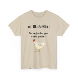 t-shirt sable du jeu de la poule