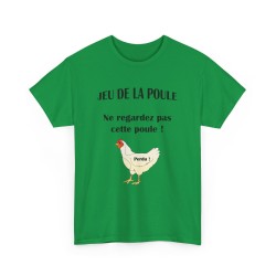 t-shirt vert irlandais du jeu de la poule