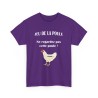 t-shirt violet du jeu de la poule