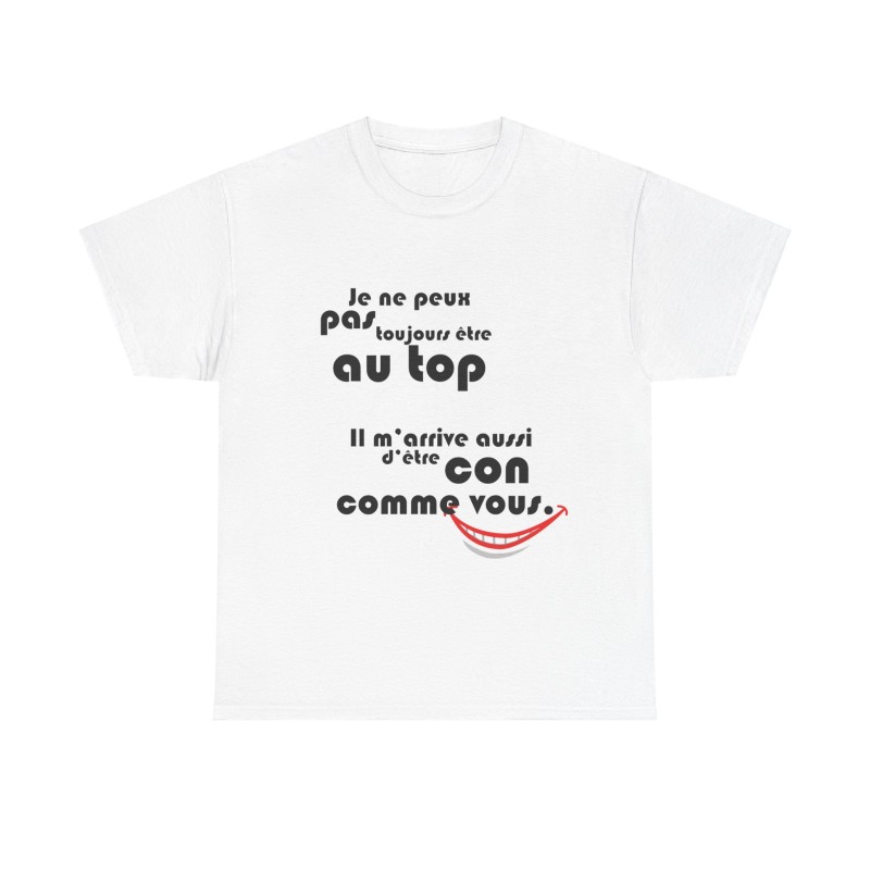 t-shirt blanc peux pas être toujours au top