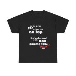 t-shirt noir peux pas être toujours au top