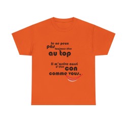 t-shirt orange peux pas être toujours au top