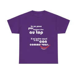 t-shirt violet peux pas être toujours au top