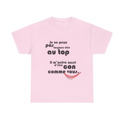 t-shirt rose peux pas être toujours au top