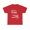 t-shirt rouge peux pas être toujours au top