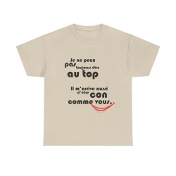 t-shirt sable peux pas être toujours au top
